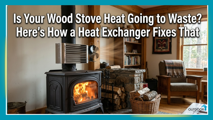 hot water heat exchanger for wood stove systems